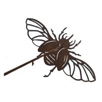 Rostdeko Fliegender Käfer zum Stecken Stab 60cm