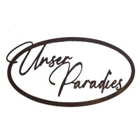 Rostdeko Schild Oval Unser Paradies zum Hängen