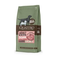 QUATTRO Hundetrockenfutter mit Lachs und Krill für...