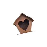 Rostdeko Herzvogelhaus zum aufhängen
