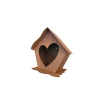 Rostdeko Herzvogelhaus zum aufhängen