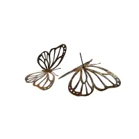 Rostdeko Schmetterling an Nagel