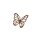 Rostdeko Schmetterling an Nagel
