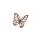 Rostdeko Schmetterling an Nagel
