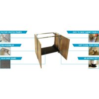 D-D Aqua-Pro Reef 1500 Metal Frame Platinum Oak