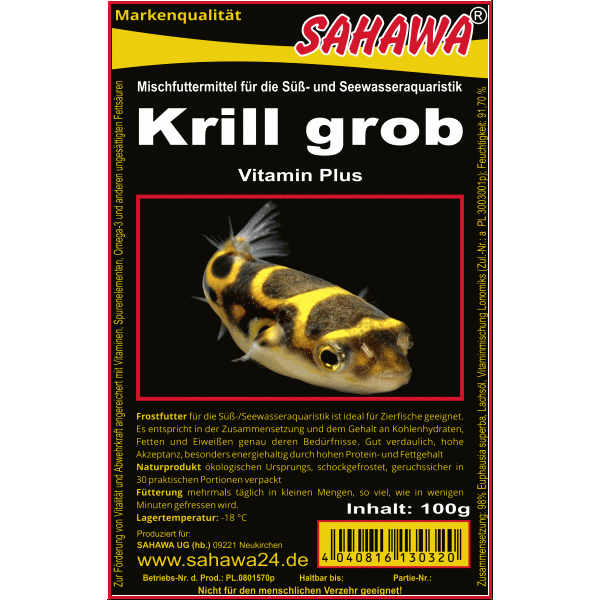Frostfutter Krill grob 100g vitaminisiert