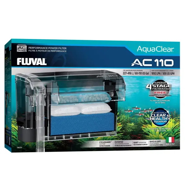 Fluval AquaClear AC110 Hochleistungsfilter 227–416 l