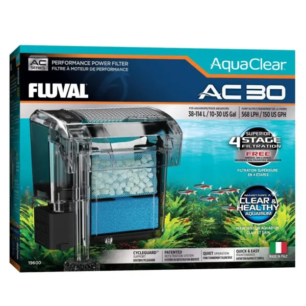 Fluval AquaClear AC30 Hochleistungsfilter 38–114 l