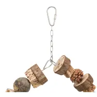 Trixie Ringschaukel aus Holzmit Tannenzapfen D18cm