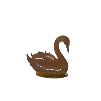 Rostdeko Schwan sitzend klein