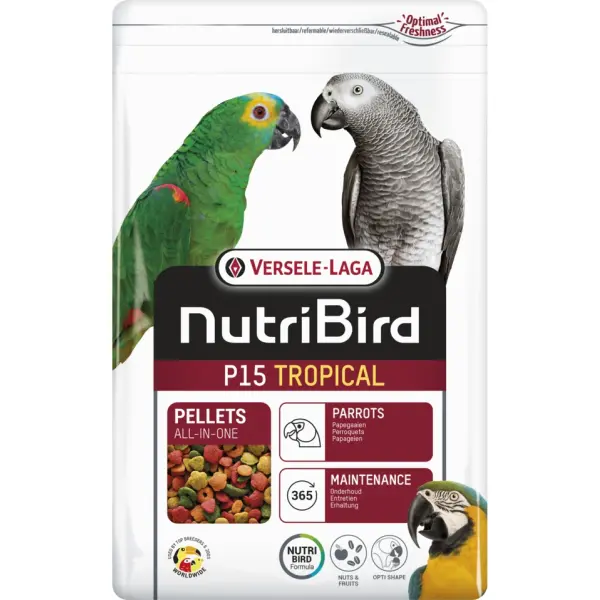 Nutribird P15 Tropical 3kg Pellets vielfarbig
