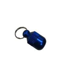 Trixie Adressanhänger Kapsel Metall blau