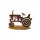 Rostdeko Trecker auf Platte 40cm