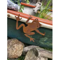 Rostdeko Frosch zum Anhängen