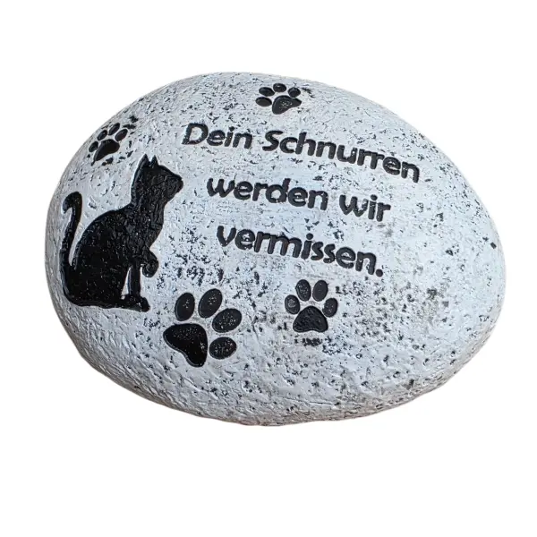 dio Grabdeko Gedenkstein Katze