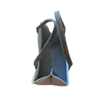 Gilde Filztasche mit Pferdekopf bestickt hellgrau