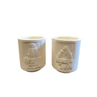 Gilde Windlicht Tierliebe Glück beginnt in unseren Herzen