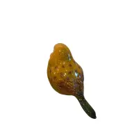 Gilde Wellensittich Figur Kunstharz grün gelb