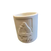 Gilde Windlicht Tierliebe Spruch Das leben ist schön