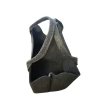 Gilde Tasche aus Filz dunkelgrau mit hellgrauen Pfoten