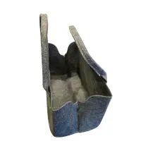 Gilde Filztasche mit Pferdekopf bestickt dunkelgrau