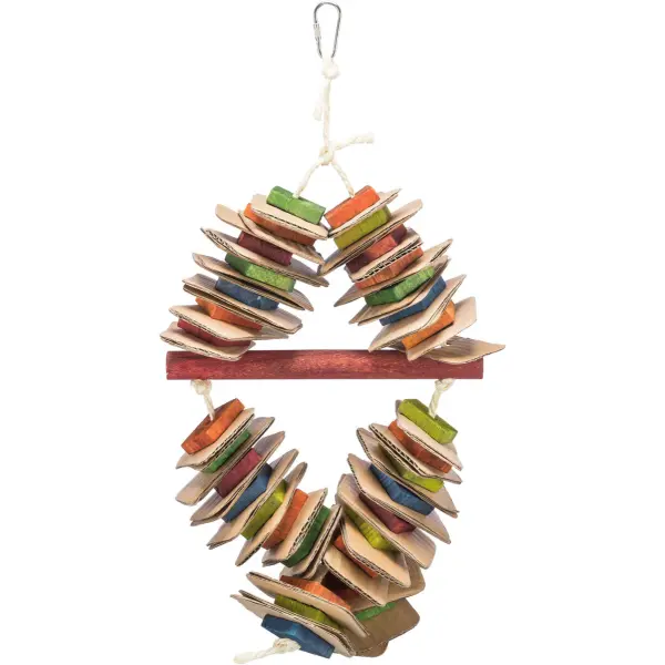 Trixie Vogelspielzeug aus Holz und Pappe