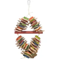 Trixie Vogelspielzeug aus Holz und Pappe