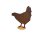Rostdeko Huhn Henne nach vorn geneigt