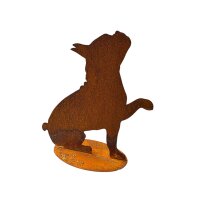 Rostdeko mini Französische Bulldogge