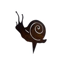 Rostdeko Schnecke Weinbergschnecke an Stecker 25x24,6
