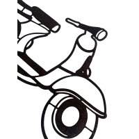 Rostdeko Wandbild Roller