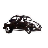 Rostdeko Wandbild wie VW Käfer