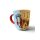 Weihnachtsbecher Pony Pferd 2er Set aus Porzellan - 9 cm