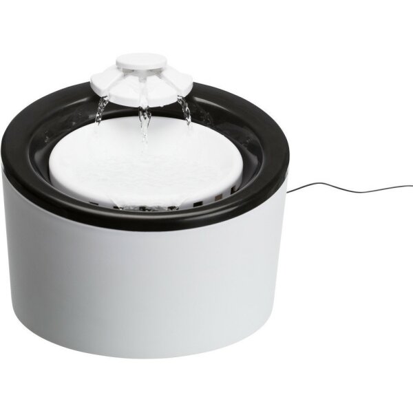 Trixie Trinkbrunnen Triple Flow 2 L schwarz wei?