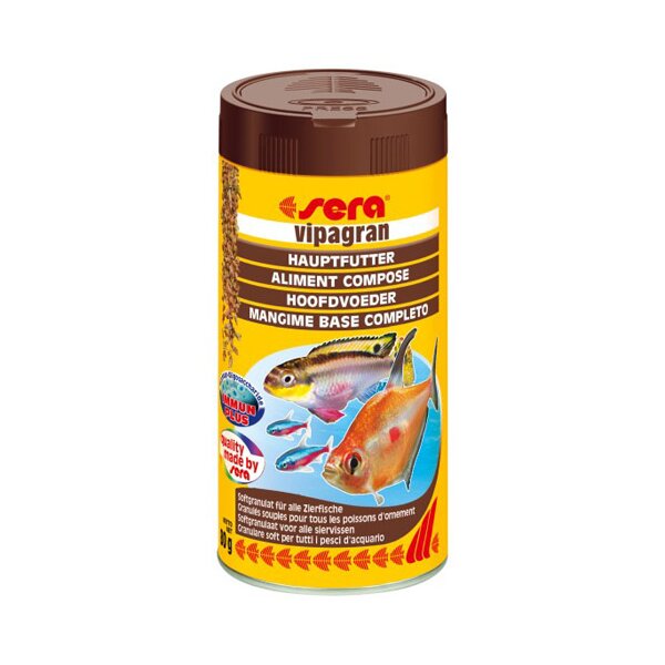 sera vipagran nature 250 ml - Softgranulat mit Spirulina-Algen