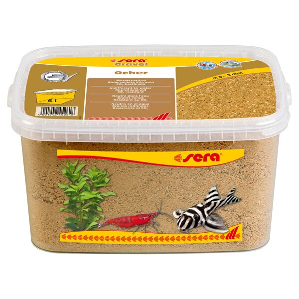 sera Gravel Ocher Farbkies 6L 0 - 2 mm