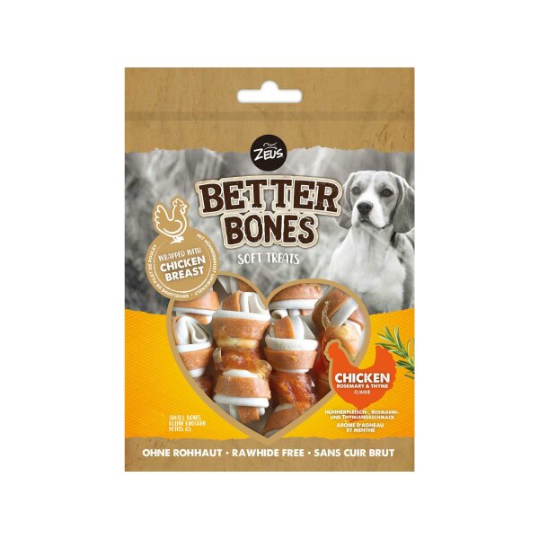 Zeus Better Bones mit H?hnerfleisch umwickelte Knochen mit Rosmarin und Thymian Geschmack