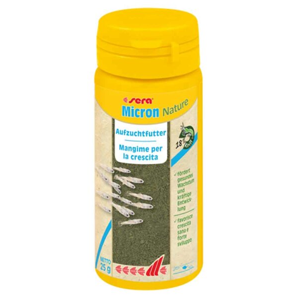 sera micron nature 50 ml Staubfeines Aufzuchtfutter mit Zoo- und Phytoplankton