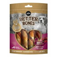 Zeus Better Bones Entenfleisch umwickelte Large Rolls mit Cranberry Geschmack