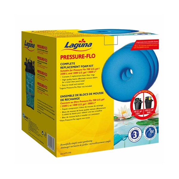Laguna Schaumstoffpatrone f?r Pressure-Flo 2500 und 3000 (3er-Set)