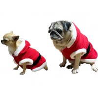 Trixie Weihnachts Mantel Santa XS 30cm rot