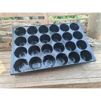 Stabile Anzuchtplatte mit 24 Pflanzlöchern + Untersetzer QuickPot QP-24R