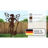Rostdeko Fee mit Löffel Direktstecker H23cm