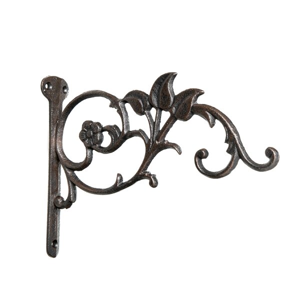 dio Wandhaken Ranke antik-schwarz Gusseisen ca. 23,5x18cm