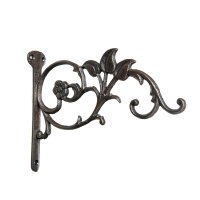 dio Wandhaken Ranke antik-schwarz Gusseisen ca. 23,5x18cm