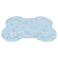 Trixie Kühlmatte Knochenform 60x45cm Farbe hellblau