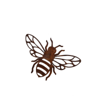 Rostdeko - kleine Biene / Hummel zum aufhängen mit...