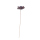 Rostdeko Mohn Blume mit Goldmitte D. ca. 15cm Stab 4mm Länge 80cm