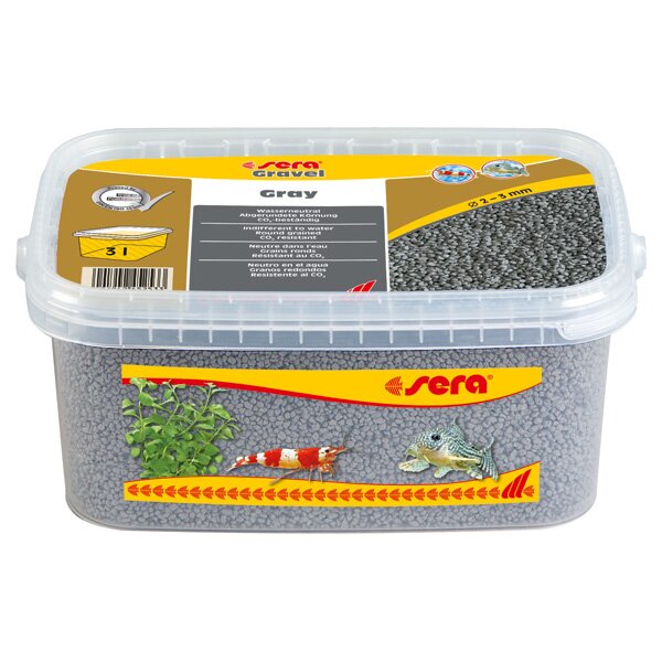 sera Gravel Gray Farbkies 3L 2 - 3 mm