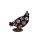 Rostdeko - Blumenhuhn pickend auf Platte H39cm B41cm